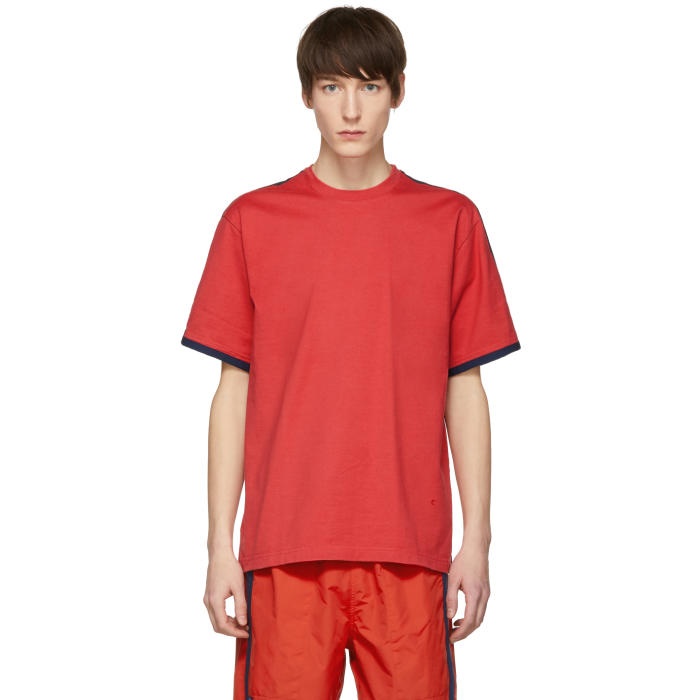 Photo: Childs Red and Navy Clean Ringer T-Shirt 