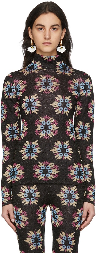 Photo: Paco Rabanne SSENSE Exclusive Black & Multicolor Jacquard Knit Capsule Sweater