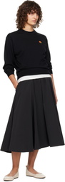 Kenzo Black Kenzo Paris Pop Embroidered Sweater