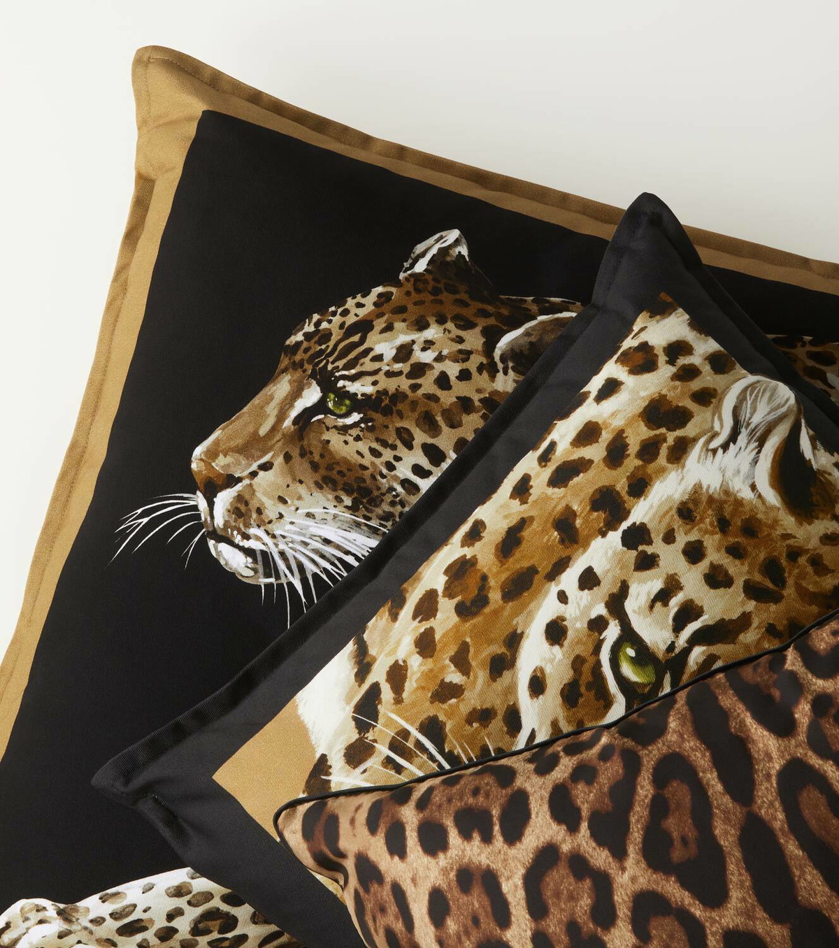 Dolce&Gabbana Casa Leopardo Small silk twill cushion