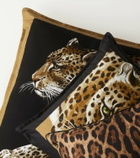 Dolce&Gabbana Casa Leopardo Small silk twill cushion