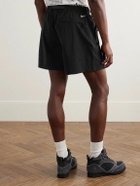 Nike - ACG Straight-Leg Belted Logo-Embroidered Shell Shorts - Black