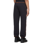 Phlemuns Black Contrast Stitch Lounge Pants