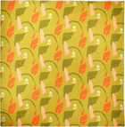 Cold Picnic Green & Khaki Aviary Early Spring Late Summer King Quilt