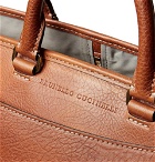 Brunello Cucinelli - Full-Grain Leather Garment Bag - Men - Tan