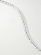 Mikia - Silver, Hematite and Cord Beaded Bracelet - Silver