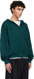 Y-3 Green FL Zip Hoodie
