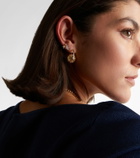 Sydney Evan Moon 14kt gold earrings with diamonds