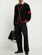 GUCCI - Wool Knit Cardigan W/ Web Details