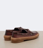 Miu Miu Leather boat shoes