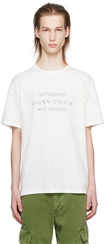 Photo: Saturdays NYC White Reverse 'NYC Division' T-Shirt
