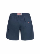 MC2 Saint Barth Blue Classic Stretch Comfort Travel Swim Shorts