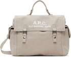 A.P.C. Gray Recuperation Satchel