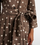'S Max Mara Pesche polka-dot cotton shirt dress
