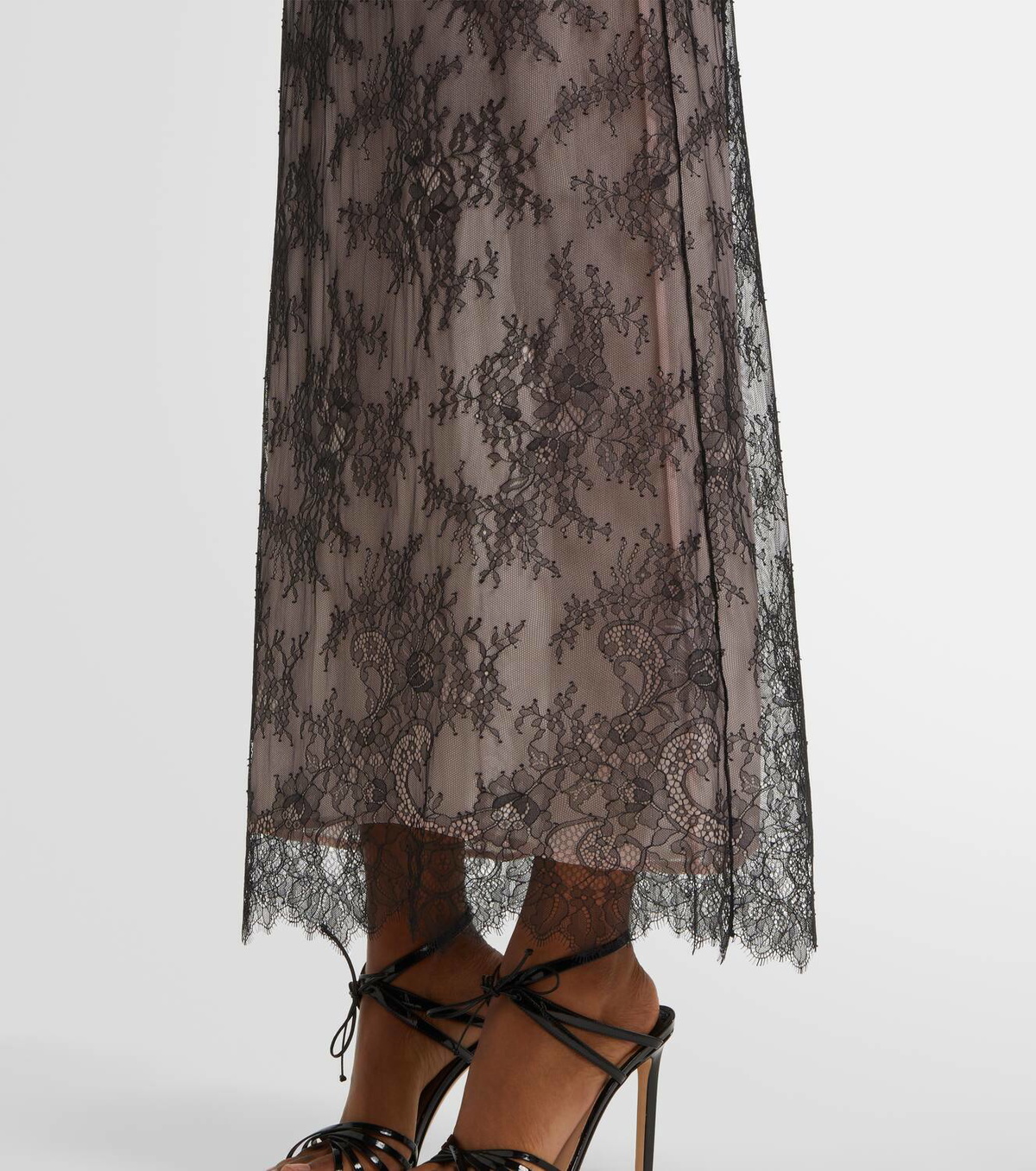 Blumarine Rebrodé lace midi dress