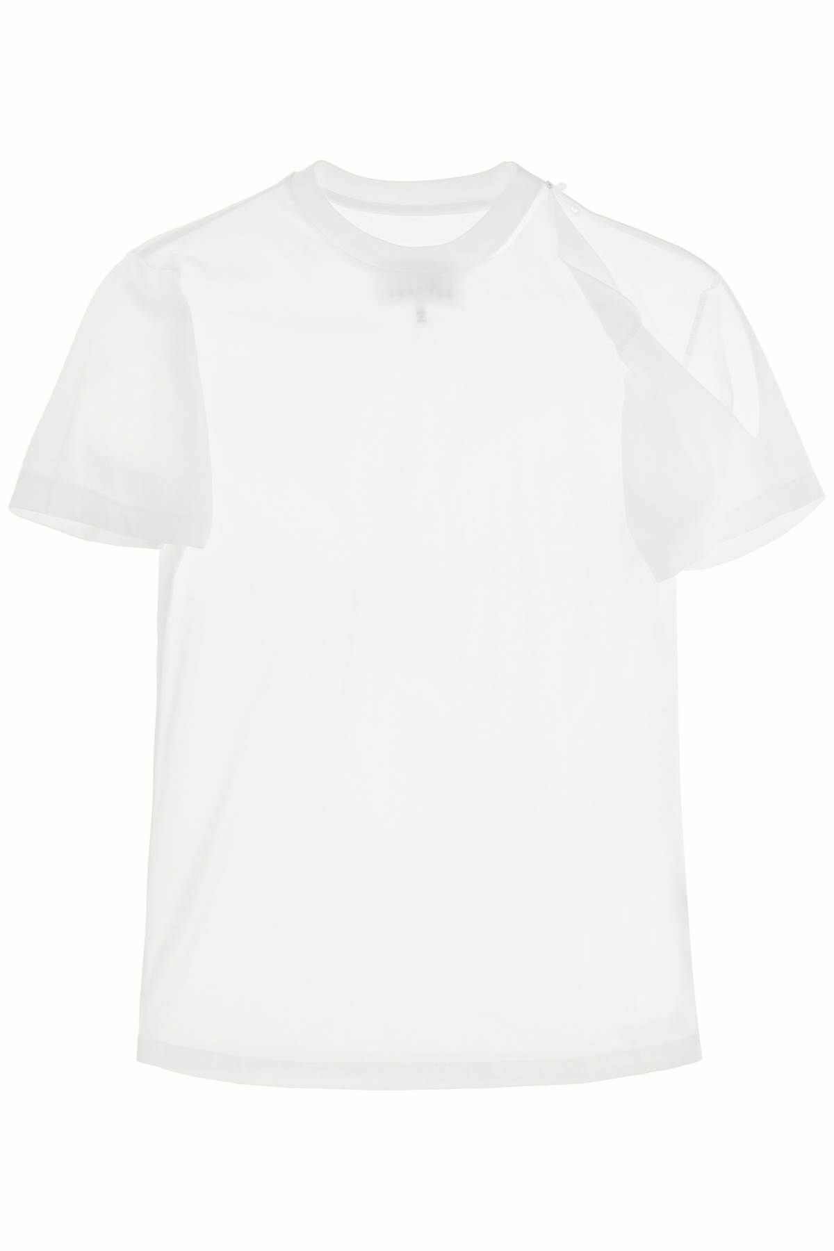 MM6 MAISON MARGIELA destroyed t-shirt White MM6 Maison Margiela