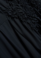 High Canticle Gathered Stretch-polyamide Midi Dress Blue
