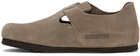 Birkenstock Taupe Regular London Clogs