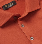 Loro Piana - Slim-Fit Baby Cashmere Polo Shirt - Orange