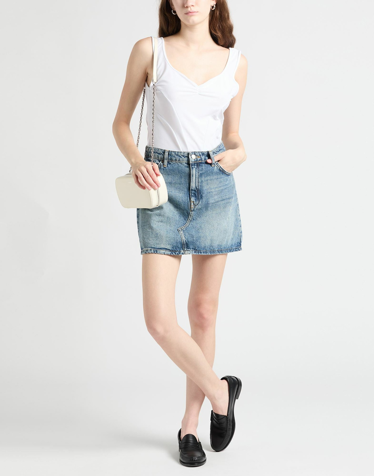 Alainpaul Womens Bodysuit in White