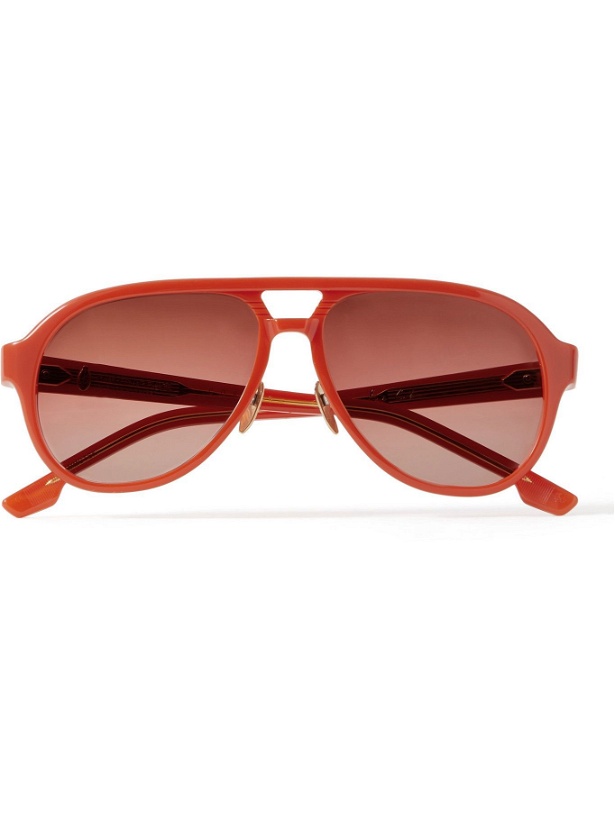 Photo: JACQUES MARIE MAGE - George Cortina Aviator-Style Acetate Sunglasses