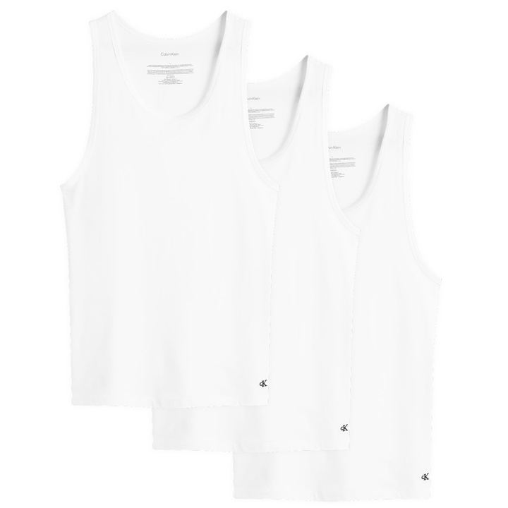 Photo: Calvin Klein Men's Tank Top - 3 Pack in White