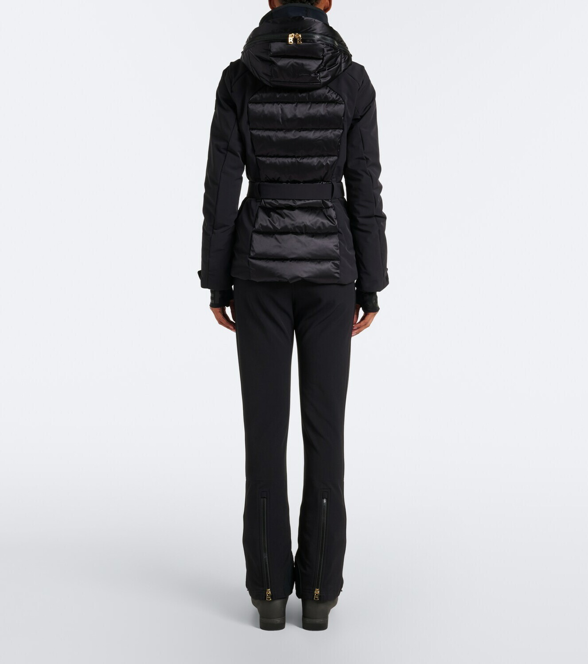 Bogner Elva hooded belted ski jacket