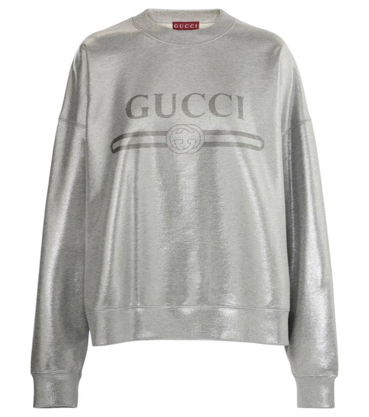 Photo: Gucci Logo cotton jersey sweatshirt
