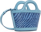 Marni Blue Wavy Tropicalia Micro Tote