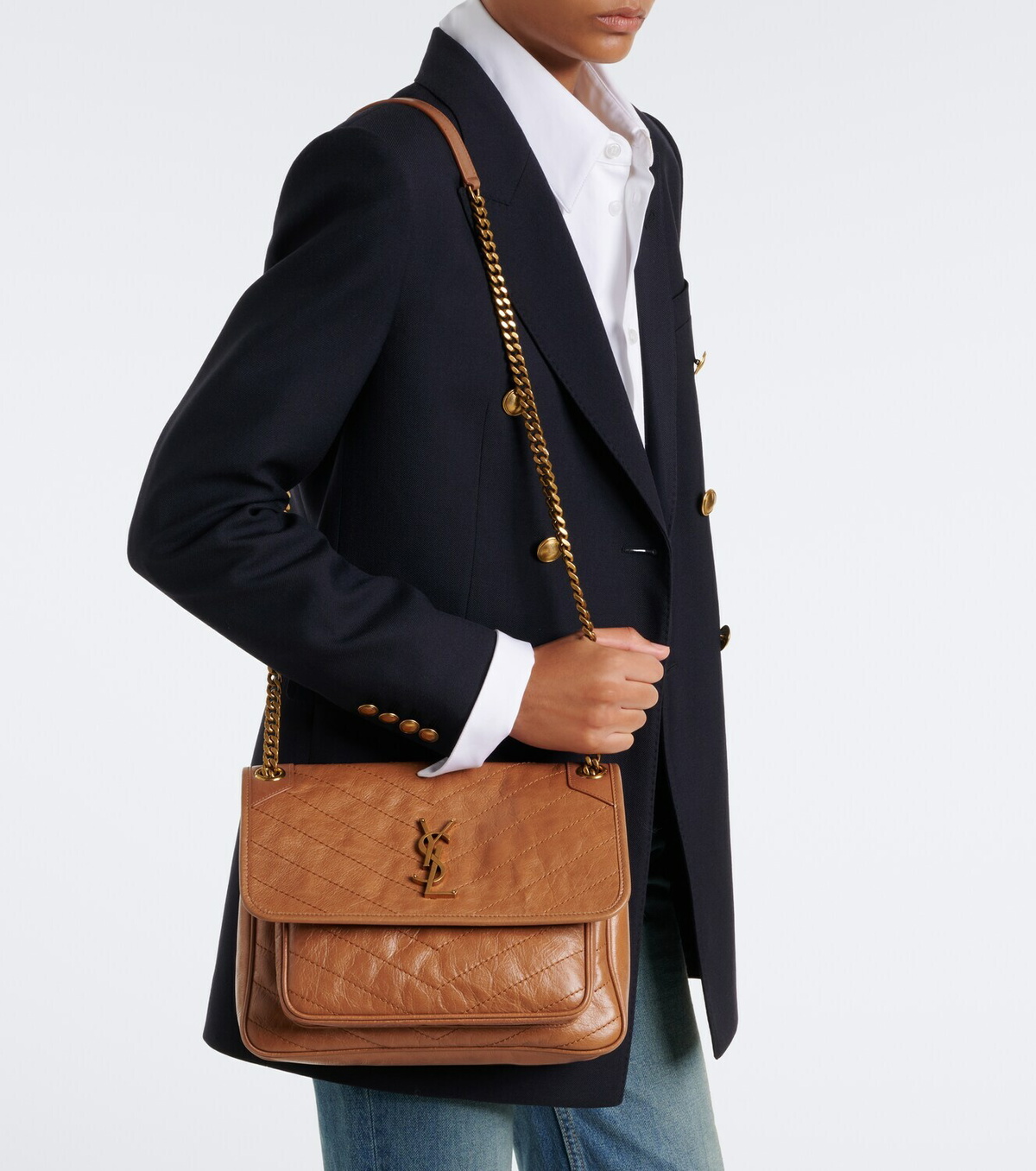 Saint Laurent Niki Medium leather shoulder bag