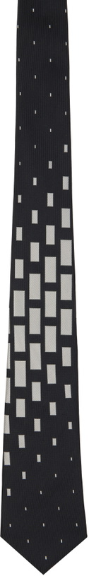 Photo: YOHJI YAMAMOTO Black Square Pattern JQ Derby Tie