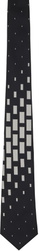 YOHJI YAMAMOTO Black Square Pattern JQ Derby Tie