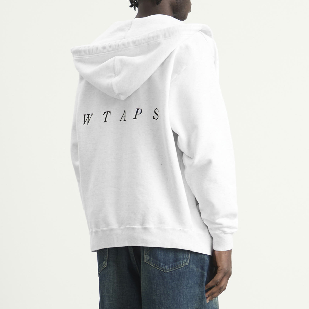 WTAPS Men's Throwdy Zip Hoody in Light Gray WTAPS
