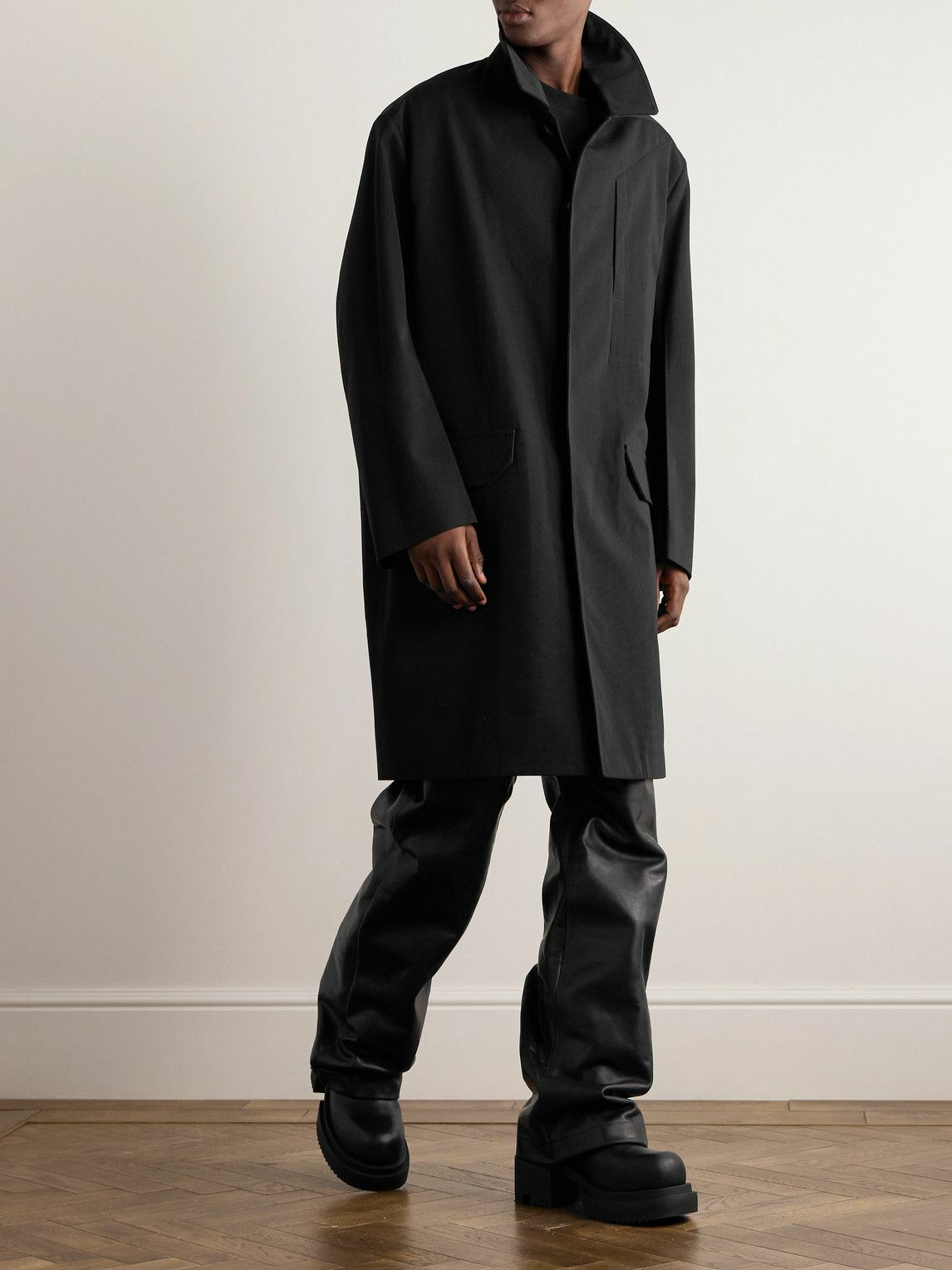 Rick Owens - Bonotto Wool-Canvas Coat - Black Rick Owens