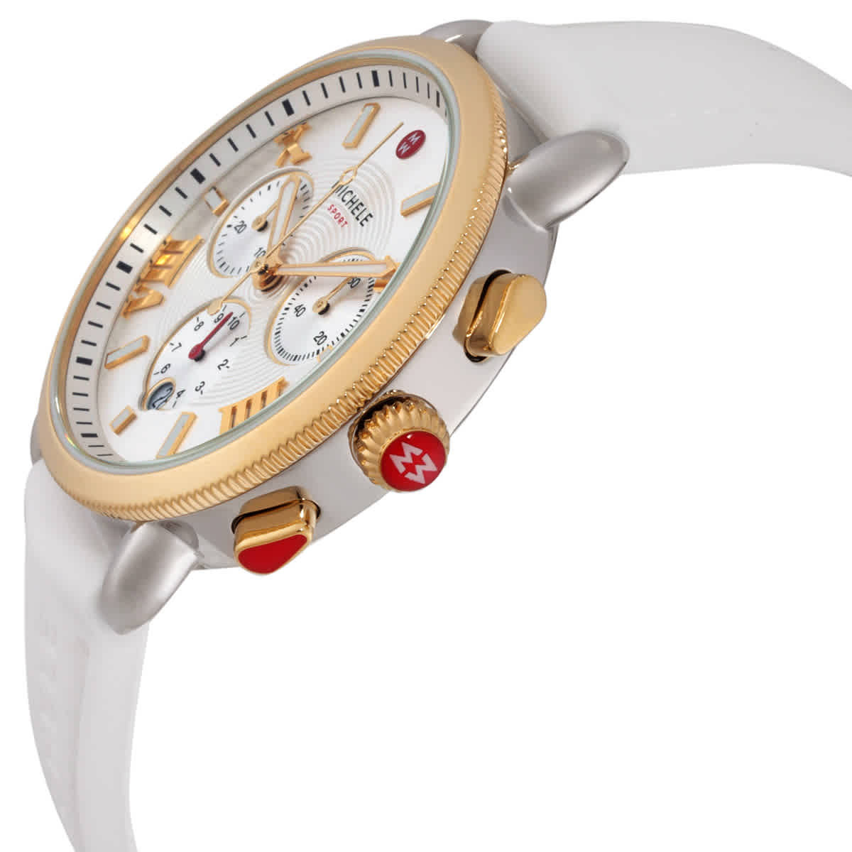 Michele Sport Sail Chronograph Quartz Silver Dial Ladies Watch MWW01P000017