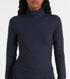 Tory Sport Cropped jacquard top