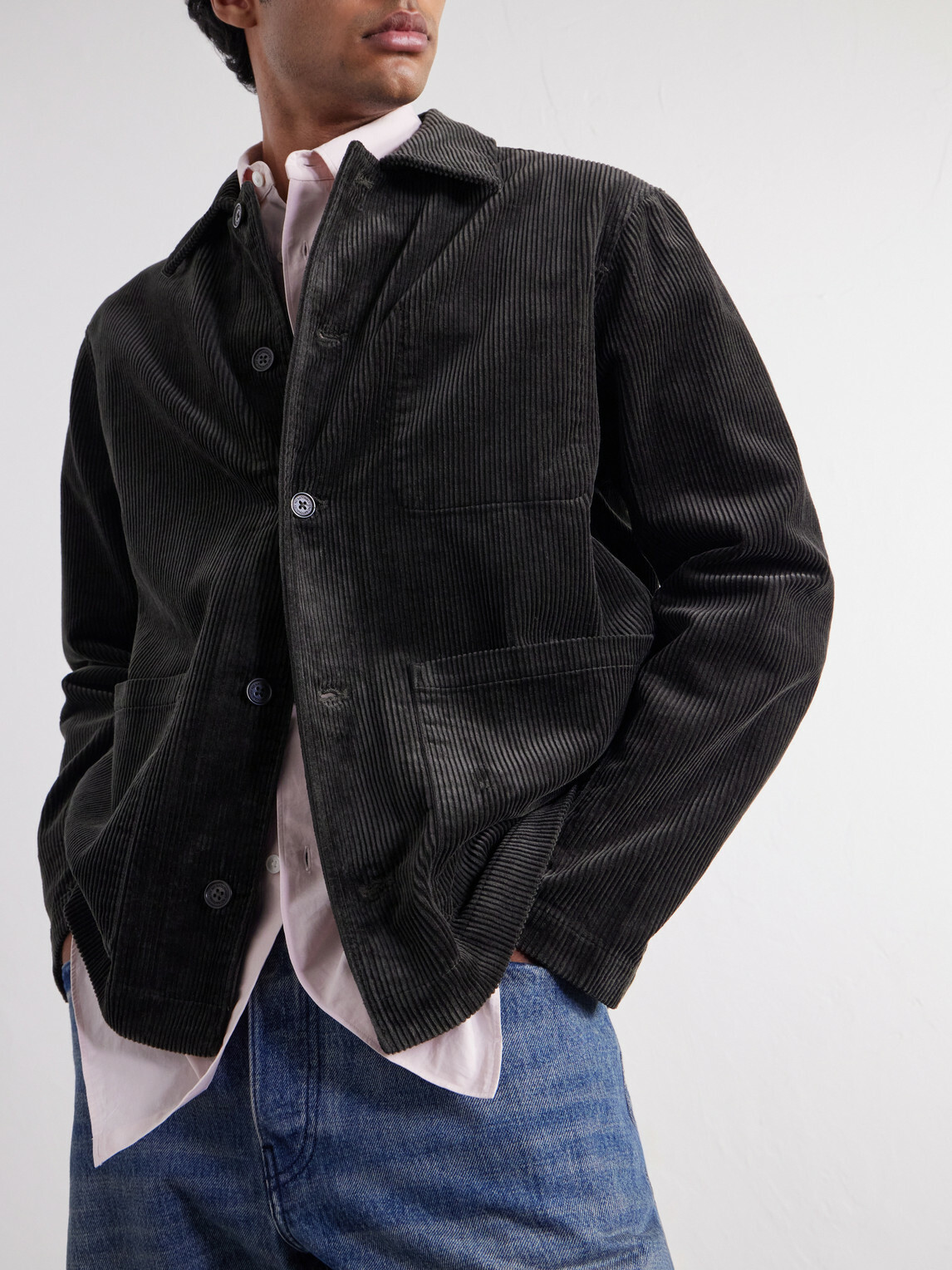 NN07 - Morgan 50004 Organic Cotton-Corduroy Chore Jacket - Green