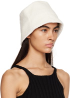 LOW CLASSIC Off-White Fluffy Bucket Hat