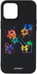 Off-White Black Floral Arrow iPhone 12 Pro Max Case