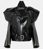 Junya Watanabe Faux leather biker jacket