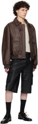 Deadwood Brown Wingman Leather Jacket