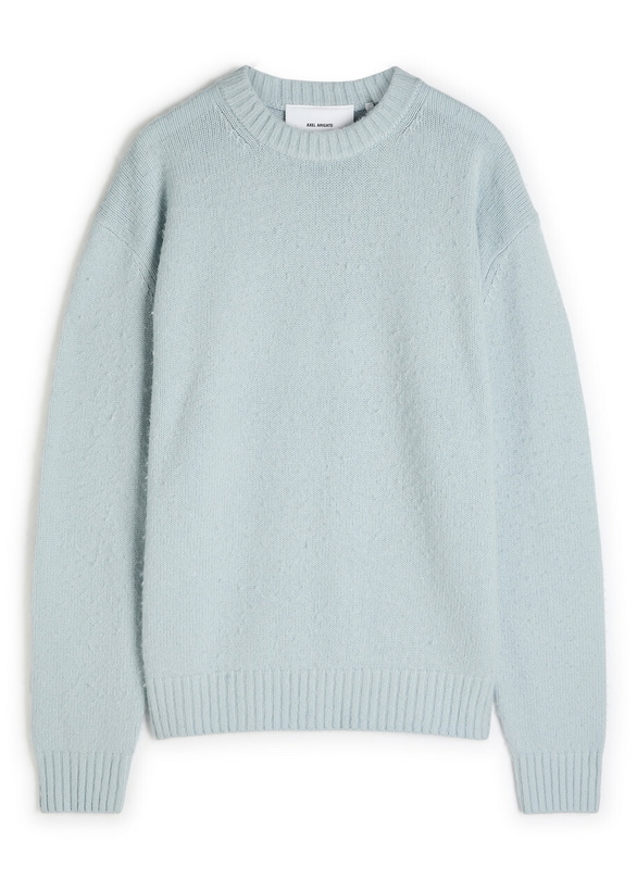 Photo: Axel Arigato Patch Beyond Wool-blend Sweatshirt Light Blue