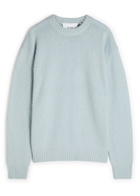 Axel Arigato Patch Beyond Wool-blend Sweatshirt Light Blue