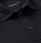 Ermenegildo Zegna - Slub Linen Polo Shirt - Blue