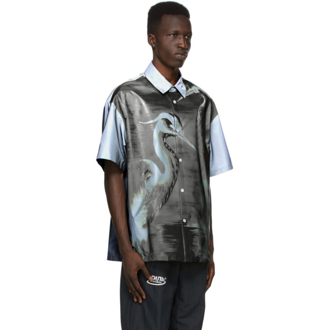 Heron Preston Silver Reflex Shirt Heron Preston
