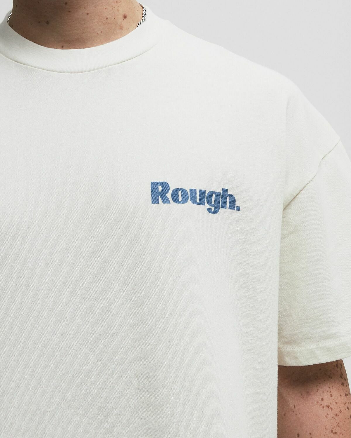 Rough. ODOS TEE White Mens Shortsleefe