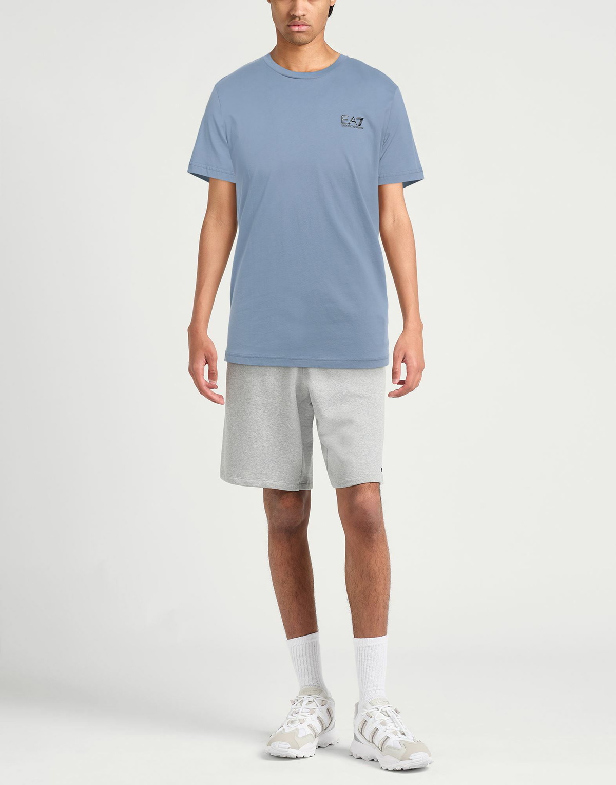 Ea7 Mens T-shirt Light in Blue