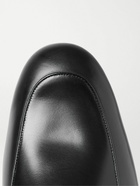 GUCCI - Princetown Horsebit Shearling-Lined Leather Backless Loafers - Black