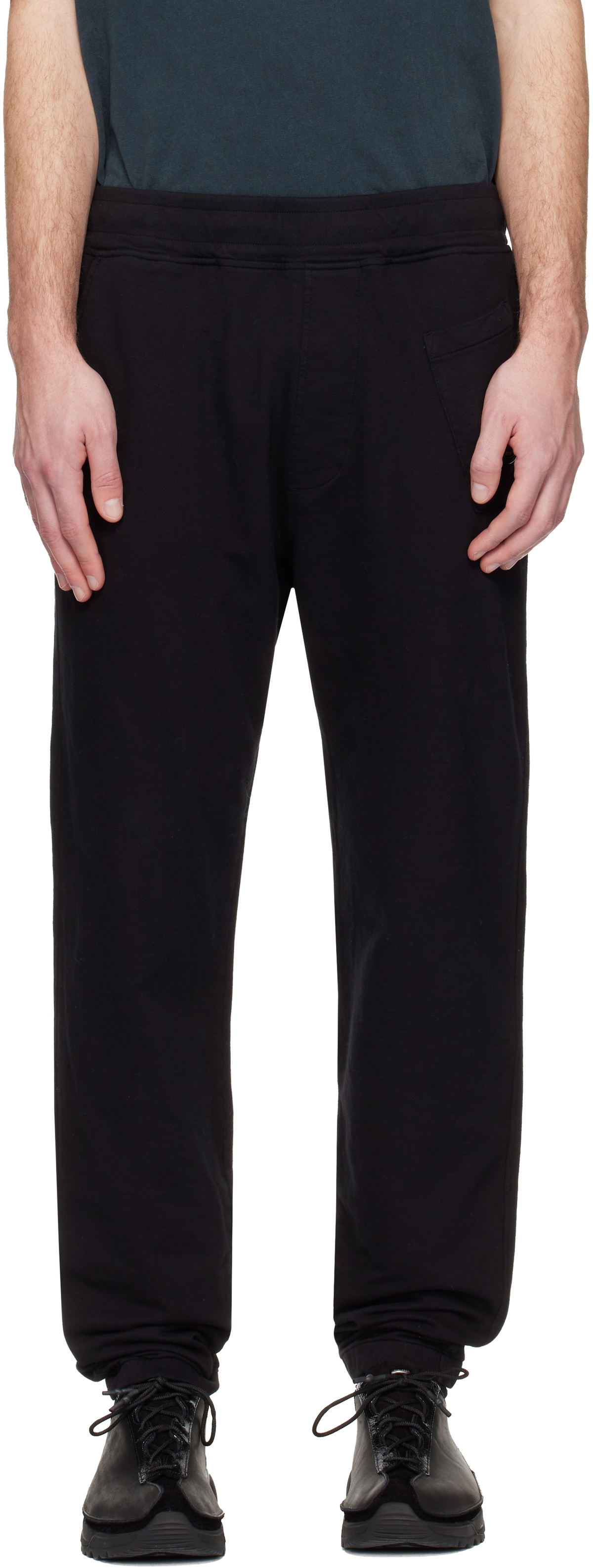 C.P. Company Black Light Fleece Lens Sweatpants