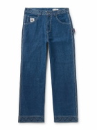 BODE - Knolly Brook Straight-Leg Embroidered Jeans - Blue